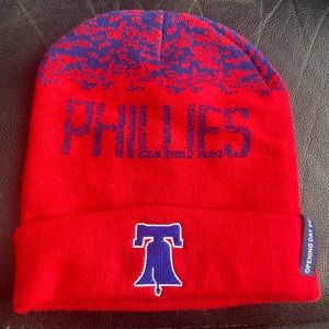 Philadelphia Phillies Red & Navy Blue Opening Day 2018 Beanie Hat